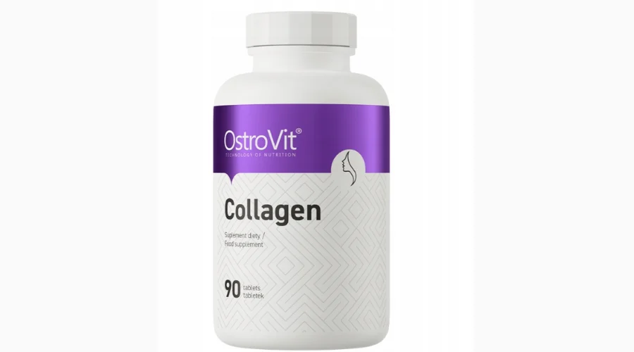 OstroVit Kolagen 90 Tabs Mocne Kości Stawy Kolagen Wołowy
