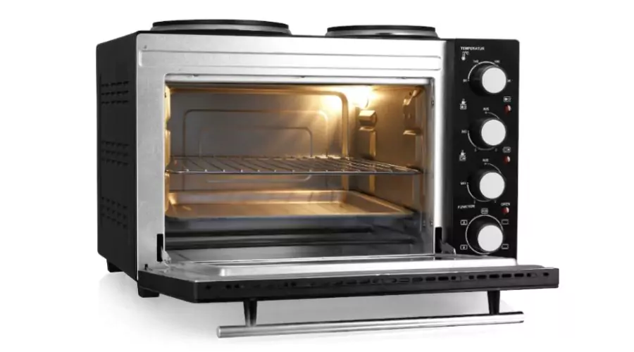 Piekarnik Mini Cooker w kolorze czarnym 3 w 1 2 palniki od StarQ