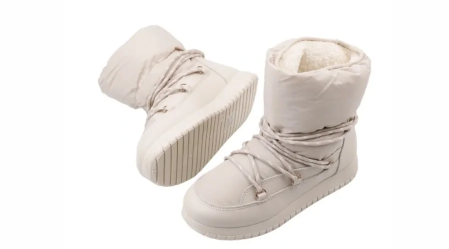 Ocieplane botki na platformie Buty zimowe