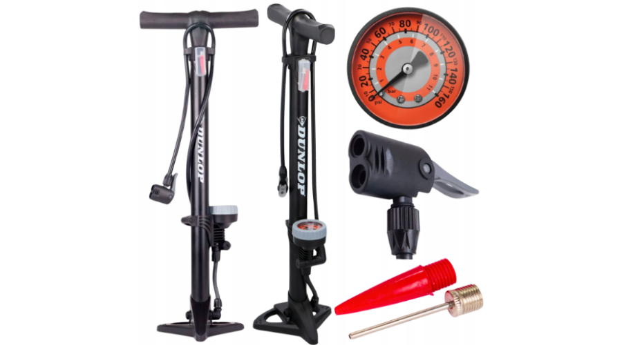 POMPKA ROWEROWA Z MIERNIKIEM CIŚNIENIA DO PODŁOGI ROWERU INSTRUKCJA DUNLOP