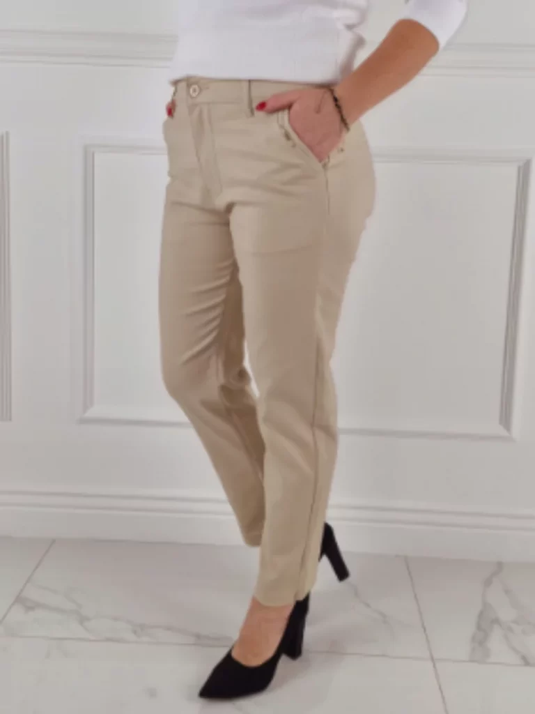 Eleganckie damskie spodnie obcisłe